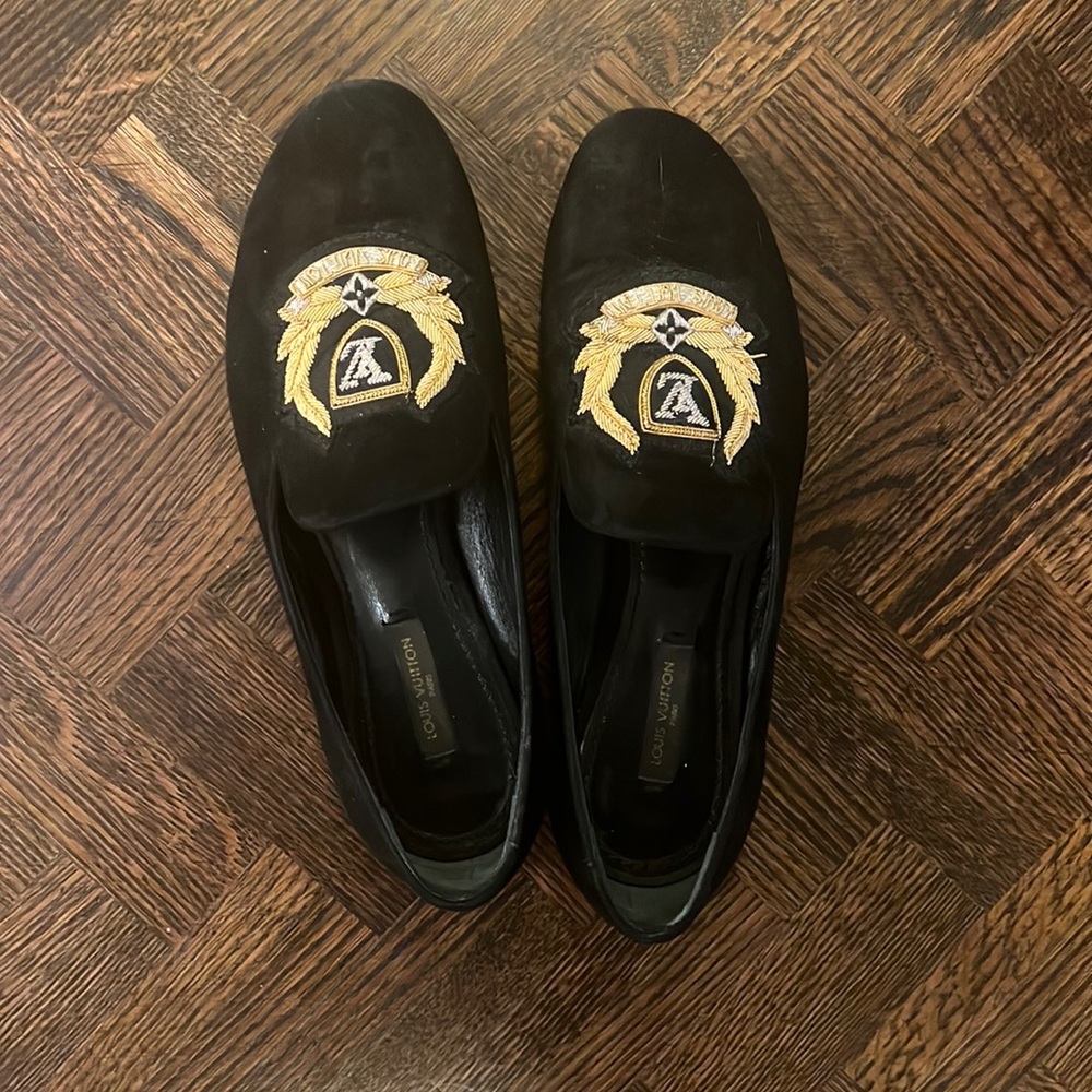 Louis Vuitton suedes black shoes